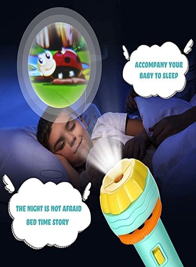 Basma RP MALL Slide Flashlight Projector Torch for Kids Projection Light Toy Slide Flashlight Lamp Education Learning Night Light Before Going to Bed - Image 3